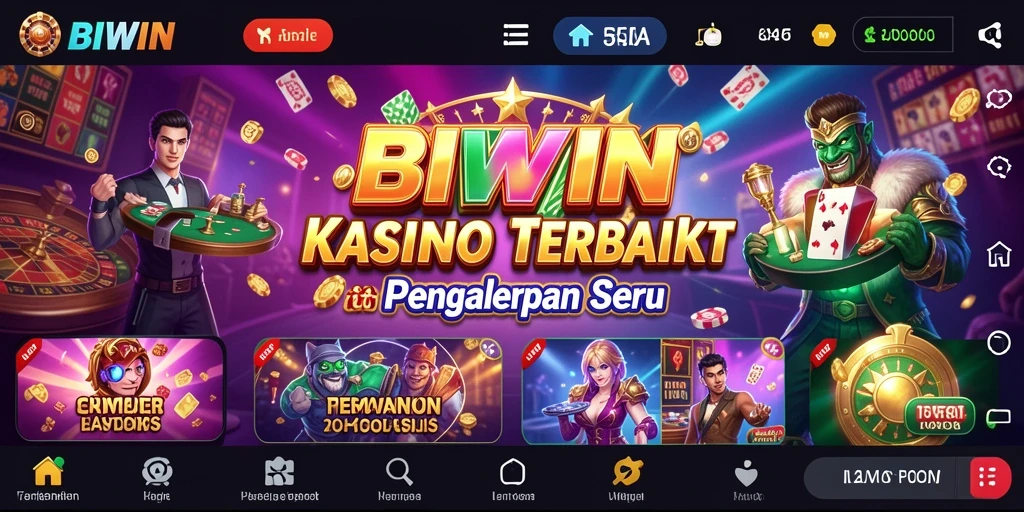 Gameplay menarik dari aplikasi Kasino BIWIN dengan grafis yang memukau.