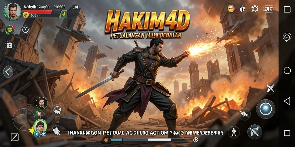 Gameplay HAKIM4D yang penuh aksi dan tantangan.