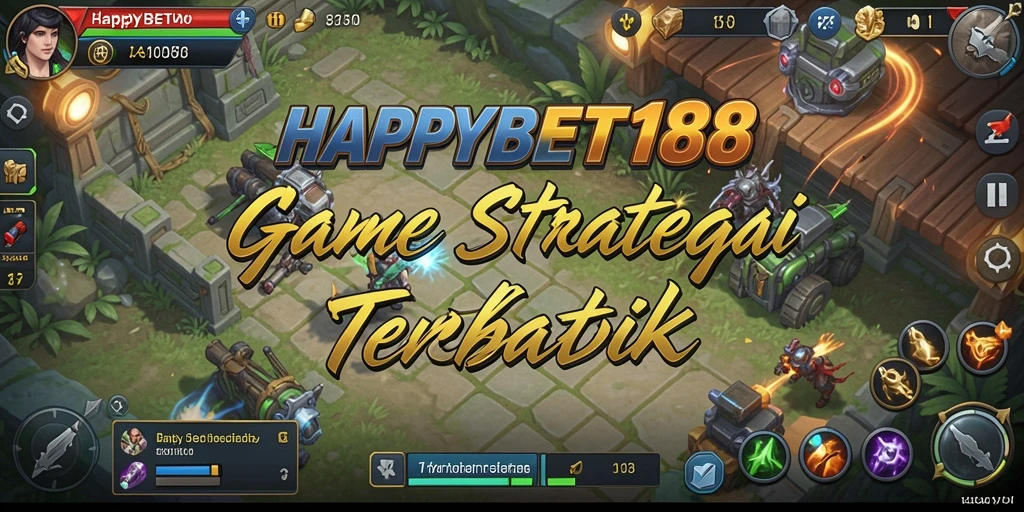 Screenshot utama menampilkan aksi permainan strategi yang seru.