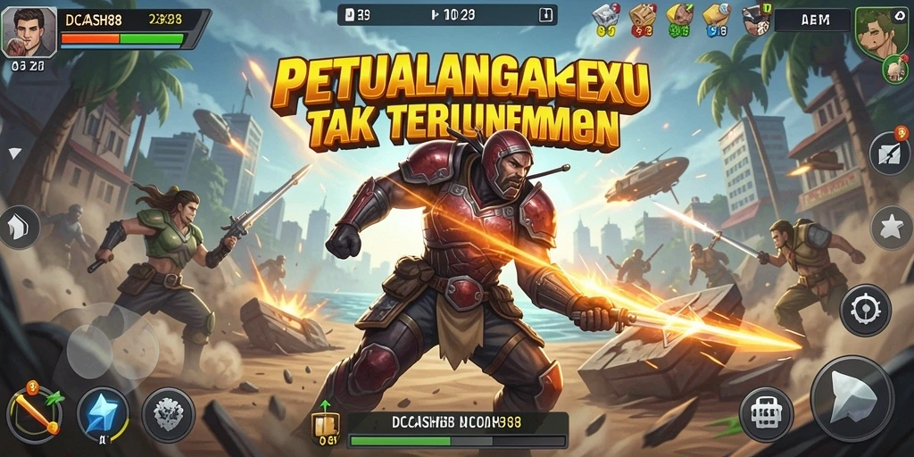 Tampilan gameplay IDCASH88 yang penuh aksi dan seru.