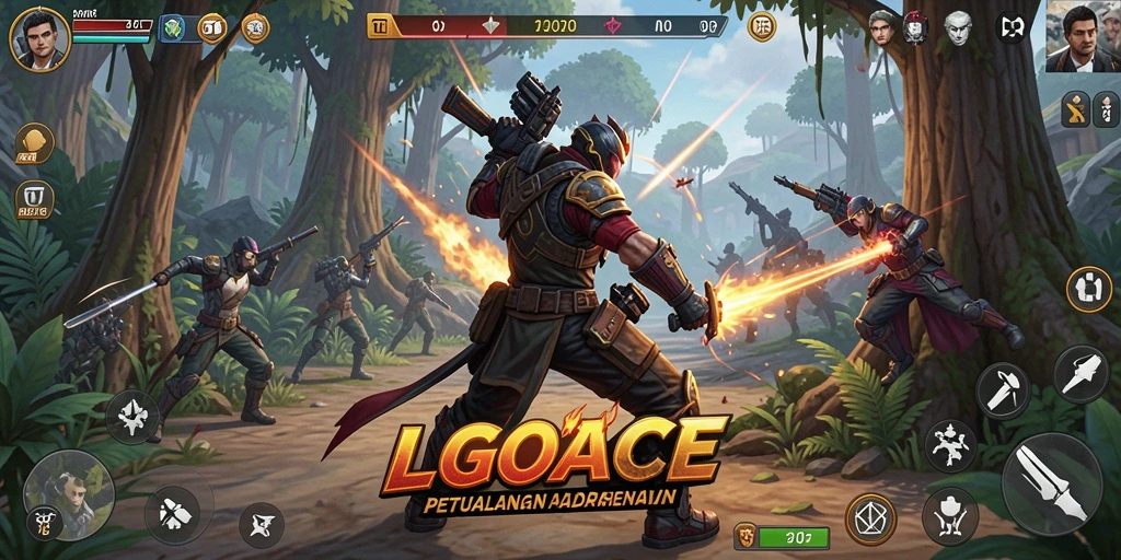 Gameplay aksi LGOACE yang mendebarkan dan seru.