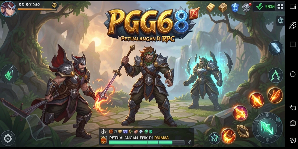 Tampilan screenshot dari gameplay RPG yang mendebarkan.
