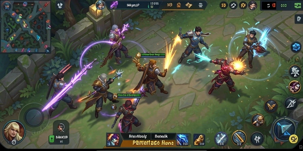 Screenshot gameplay seru RAKYATJP dengan aksi tim yang menegangkan.