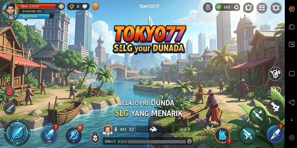 Tampilan gameplay seru dalam TOKYO77 yang penuh strategi.