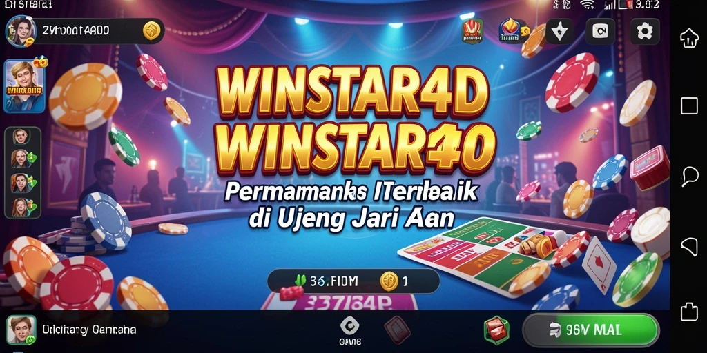 Tampilan gameplay menarik di WINSTAR4D dengan banyak pilihan permainan Kasino.